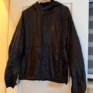 Aeropostale Black Windbreaker Jacket